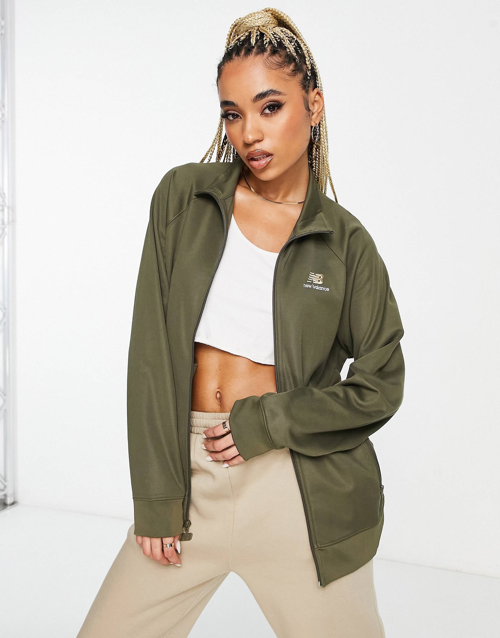 New Balance track jacket khaki