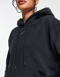 Nike plush hoodie black