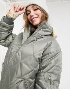 Hero Quilted oversized bomber jacket