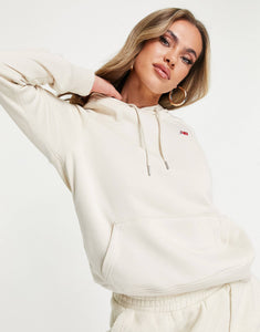 New Balance small logo hoodie beige