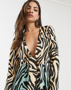 Fustan Knot - Animal Print