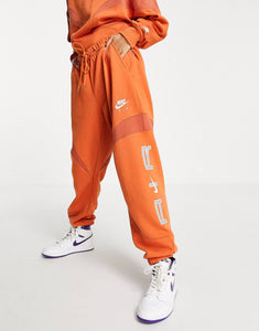 Nike Air fleece tracksuit in orange