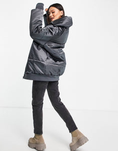 ASYOU oversized puffer dark grey