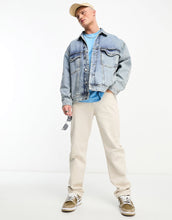 Load image into Gallery viewer, Tommy Jeans Aiden oversized denim jacket mid wash