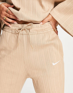 Nike mini swoosh trousers beige