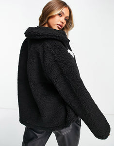 Nike sherpa jacket black