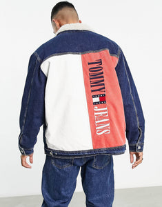 Tommy Jeans cotton oversized denim trucker jacket