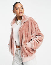 Load image into Gallery viewer, UGG Laken faux fur jacket dusty pink