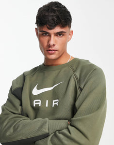 Nike air french terry sweat olive