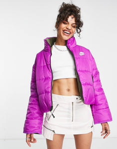 Nike fleece jacket purple  olive