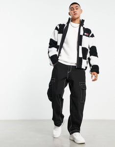 Tommy Jeans sherpa jacket  white/black