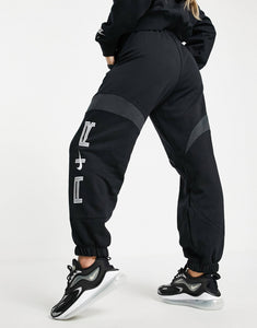 Nike Air fleece tracksuit black