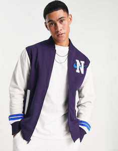 Nike Retro Varsity  jacket white/navy