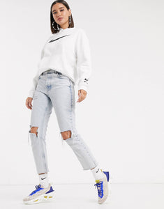 Duks Nike Triple Swoosh oversized - White