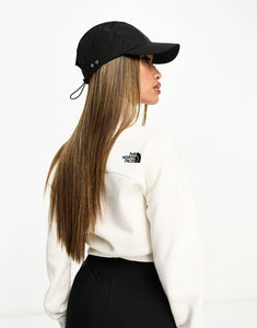 The North Face cropped 1/4 zip sweatshirt off white