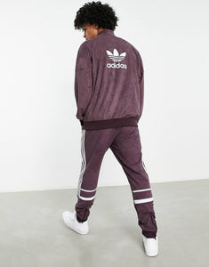 adidas Originals adicolor track jacket maroon