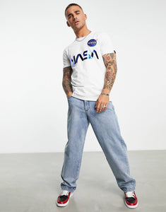 Alpha Industries NASA t-shirt white