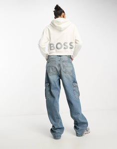 BOSS Orange Etolex hoodie off white