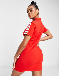 adidas Originals polo dress red