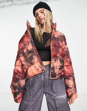 Load image into Gallery viewer, The North Face NSE puffer jacket pink ice dye