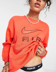 Nike Air oversized sweatshirt red