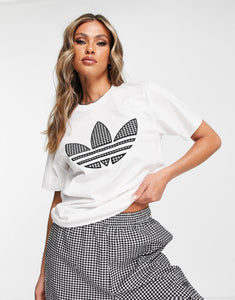 adidas Originals large trefoil white