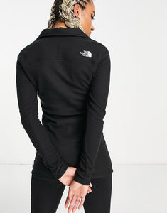 The North Face Glacier 1/4 zip fleece dress black