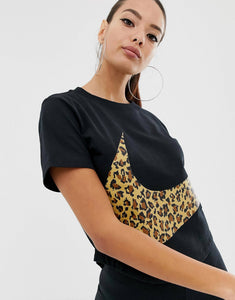 Maicë Nike black oversized - Leopard swoosh