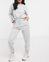 Load image into Gallery viewer, Tracksuit oversized in grey marl