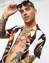 Load image into Gallery viewer, Relaxed shirt floral print