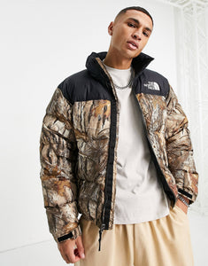 The North Face 1996 jacket brown forest print