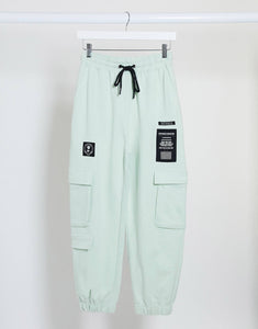 Utility joggers in mint - Trenerka të poshtme