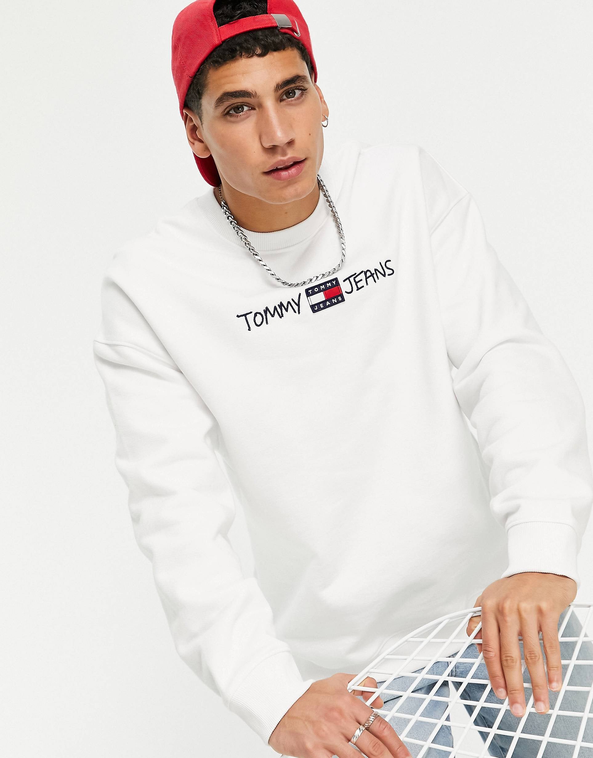 Tommy Jeans script sweatshirt