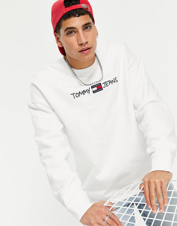 Tommy Jeans script sweatshirt