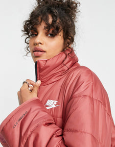 Nike fleece jacket canyon rust berry