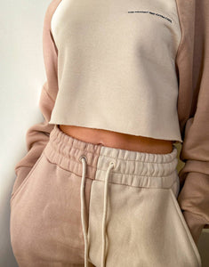 Tracksuit bi-colour in beige