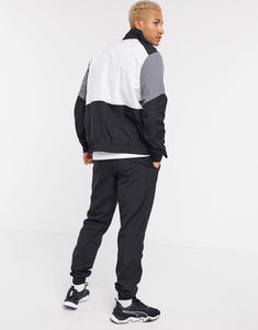 Puma woven tracksuit grey and black