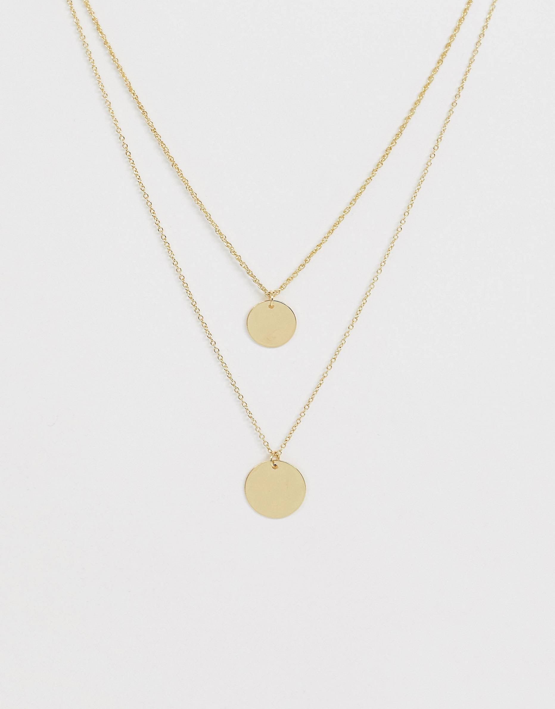 Shashi Double Disc Necklace