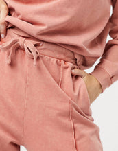 Load image into Gallery viewer, Tracksuit oversized acid wash terracotta