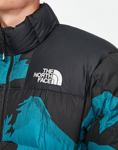 The North Face puffer jacket teal mountain