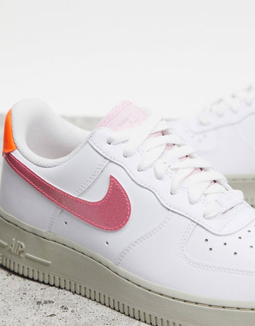 Nike Air Force 1 - 07 White Pink, Orange