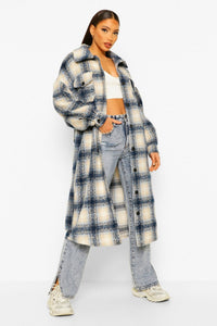 Wool Look Shacket Coat