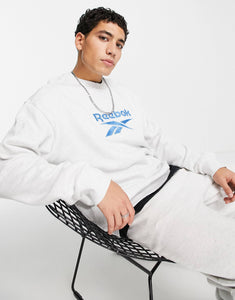 Reebok oversized vintage white marl