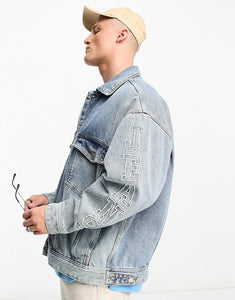 Tommy Jeans Aiden oversized denim jacket mid wash