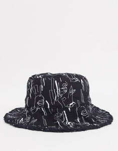 Kapelë Face print - Bucket Hat