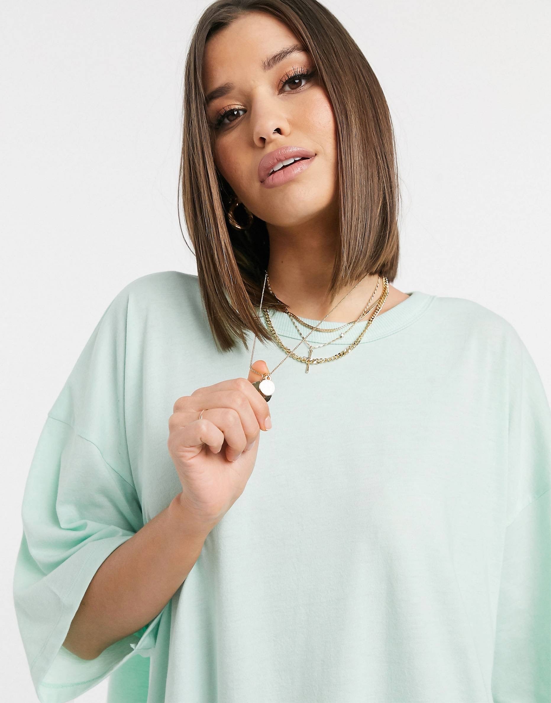 Fustan oversized - in green