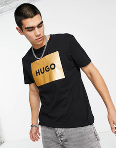 HUGO Dulive gold box t-shirt black