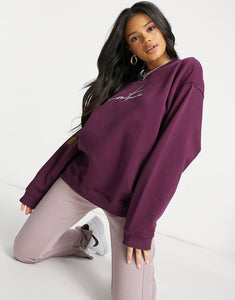 Tracksuit The Couture Club oversized burgundy