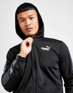 Puma Poly Tracksuit Black