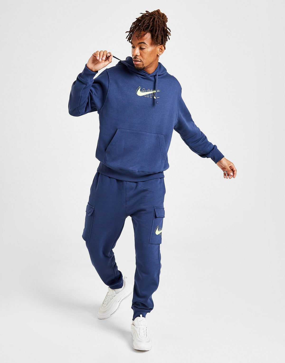 Nike air hot sale blue tracksuit